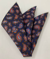Macclesfield Madder Printed Silk Pocket Square MMPP-118